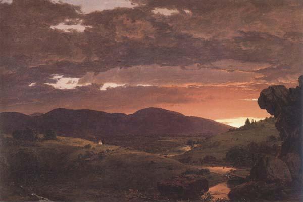 Frederic E.Church Twilight Short Arbiter Twixt Day and Night oil painting picture